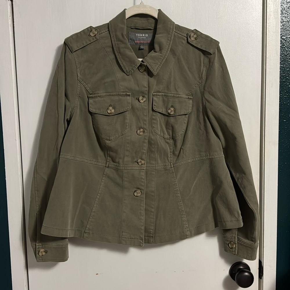 Torrid peplum jacket
